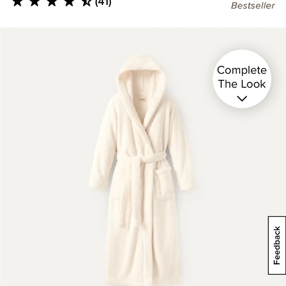 Aarti Long Ugg Robe - Cream - Picture 1 of 4